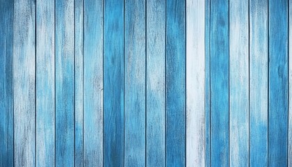 Obraz premium A blue distressed wooden background with faded, cracked paint and a weathered texture. 