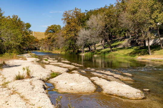 Rocks and vegetation at Guadalupe river