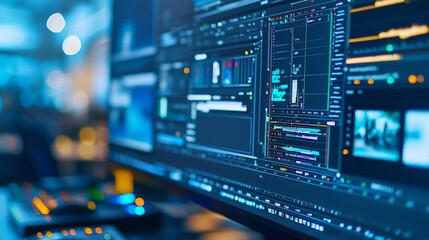 Unlocking insights a computer screen filled with data for informed decisionmaking