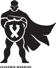 Leukemia icon silhouette vector with white background