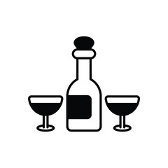Wine vector icon