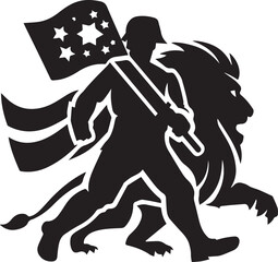 Patriot Day icon silhouette vector with white background