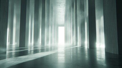 Abstract Glow with Clean Lines and Natural Light