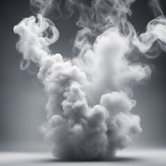 background of white smoke