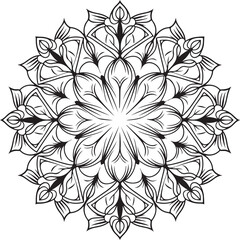 Fototapeta premium Mandala design of floral pattern