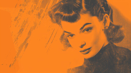 light orange gradient background with grainy texture