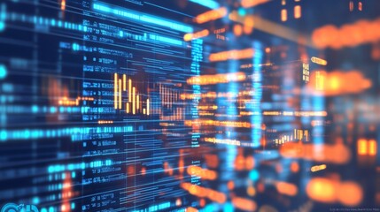 Glowing Data Visualization with Soft Light Effects