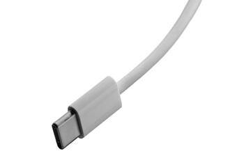 USB Type C Lead Isolated Transparent