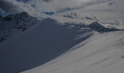 Tatra, snowy peak