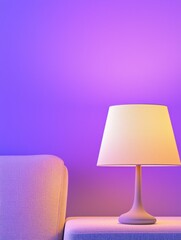 Cozy evening lighting modern living room decorative lamp warm atmosphere interior design home comfort