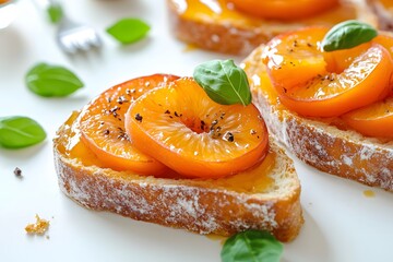 Apricot Tartine with Butter