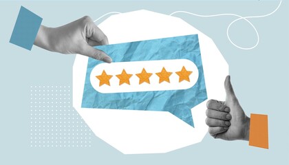 write a review. a collage based on the review. write a positive review of the product. evaluation...