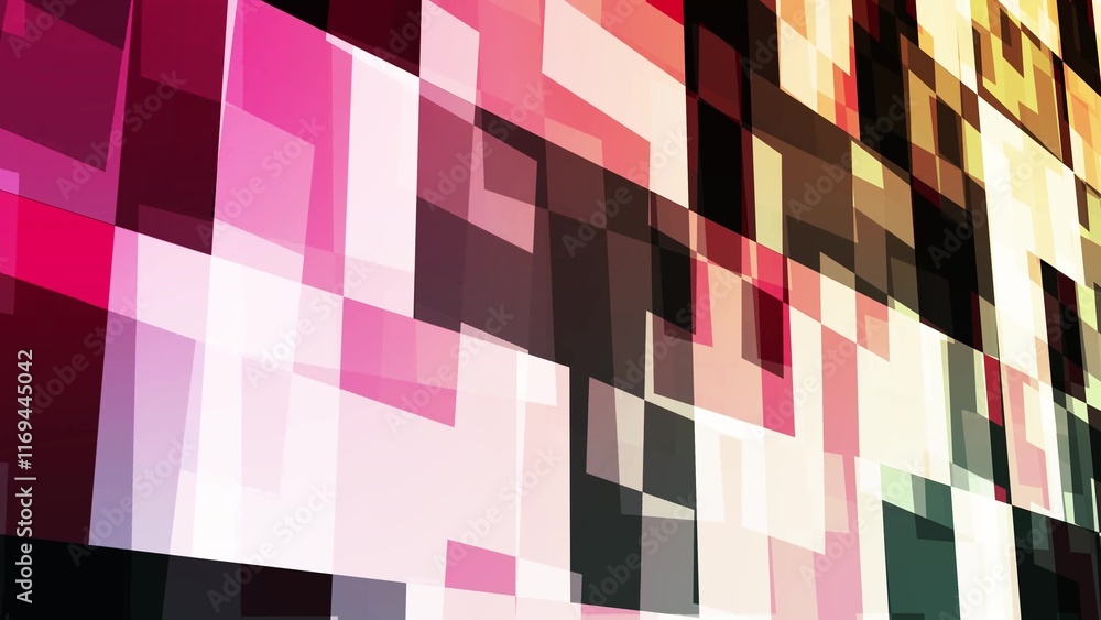 Poster background shape pixel gradient colorful