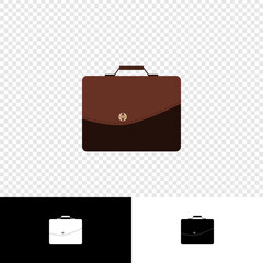 Brown Business Briefcase Vector Perfect for Logo and Branding Use