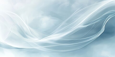 Fototapeta premium Abstract Blue White Swirling Wave Lines Background