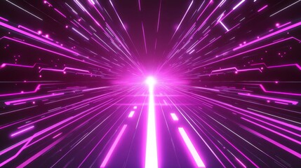 Obraz premium Vibrant Abstract Design with Clean Lines and Light Effects