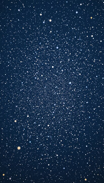 Captivating texture resembling a starry night sky, with tiny white dots scattered across a deep navy background, perfect for celestial themes