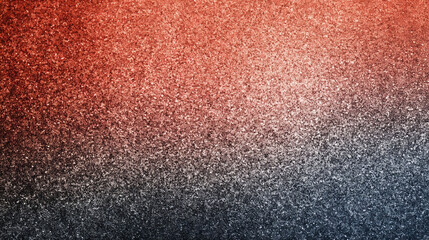 Abstract gradient background with grain texture from orange red to deep black