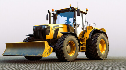 Fototapeta premium construction equipment in vector style on transparent background