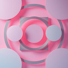 A Pastel Symphony of Geometric Harmony