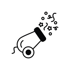 Confetti Cannon vector icon