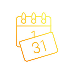 Calendar Page Turning vector icon