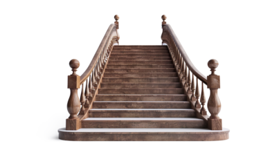 Staircase on a transparent background