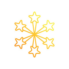 Numbers with Fireworks vector icon