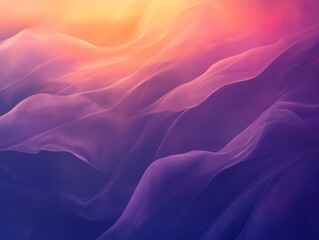 Obraz premium Abstract Purple and Orange Fabric Drape