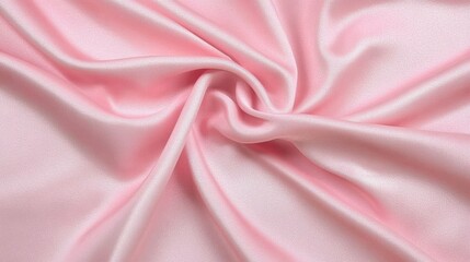 Obraz premium Elegant Pink Silk Fabric Drapery: Soft, Smooth, Luxurious Texture