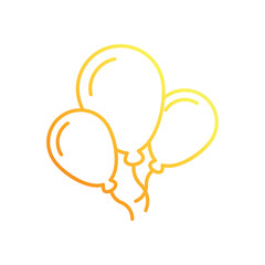 Balloons vector icon