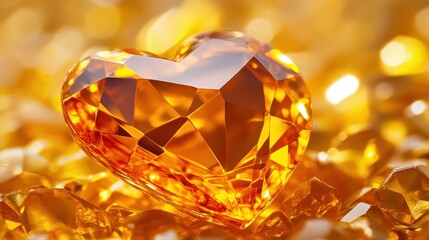 Golden Heart Gemstone: A Symbol of Love and Luxury