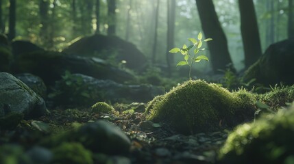 A New Life Emerging in the Forest's Embrace