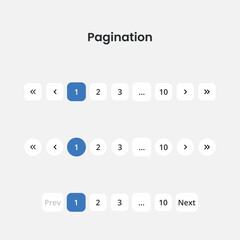 Website Pagination UI Elements Set