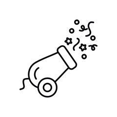 Confetti Cannon vector icon