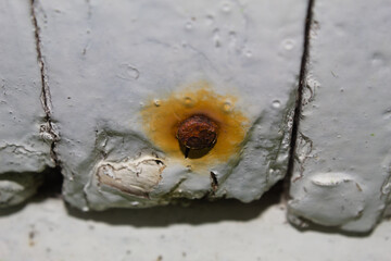 Rust found on old and degraded metal objects