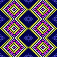 Fototapeta premium Seamless, pattern design, tribal embroidery pattern,fashion