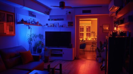 Vibrant Urban Renovation with Dynamic Angles and Colors