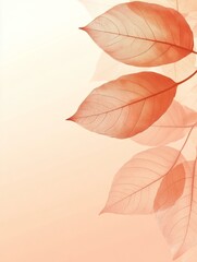 Delicate Coral Leaves Against A Soft Background