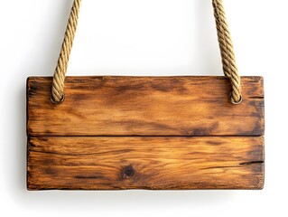 Advertising Sign, Hanging by Ropes or Chains, in Board, Wood, in Rectangular Shape, Abstract Image, Texture, Pattern Background, Wallpaper, Cover and Screen of Smartphone, PC, Laptop, Format 9:16 and 