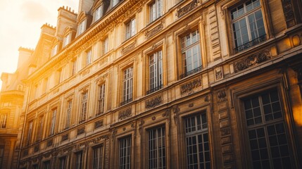 Obraz premium Grand Stone Facades with Timeless Elegance