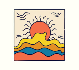 Surreal Nature Scene with Sun Rays