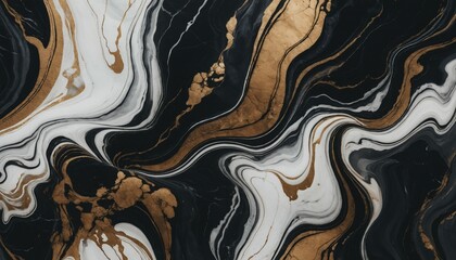 Abstract marble texture with rich, dark streaks