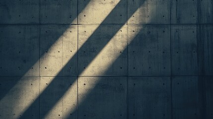 Concrete Wall with Light and Shadow