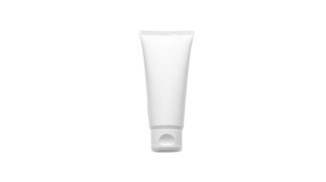 A photo of Cosmetics tube of cream isolated on white background.png