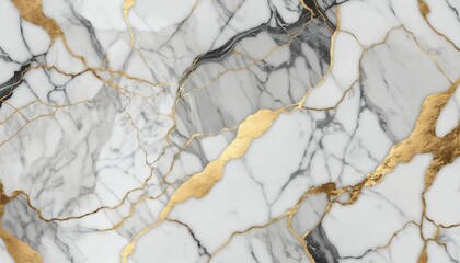 Elegant marble texture with glowing golden accents
