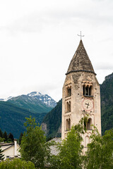 Church of San Pantaleone in Courmayeur, Aosta Valley, Italy