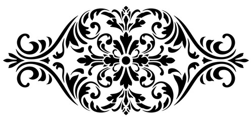 Decorative stencil for applying a pattern to surfaces. Decorative stencil for applying paint and decorative coatings. Interior and exterior design, fabric and furniture decoration. 