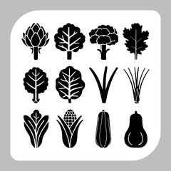 a black and white picture of vegetables and a sign that says  fruit .
