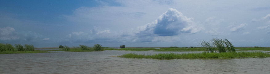 Beautiful view of the Lake Nokoue